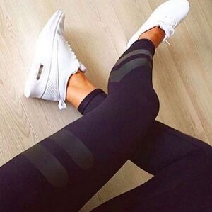 Black Athletic Namastee Leggings